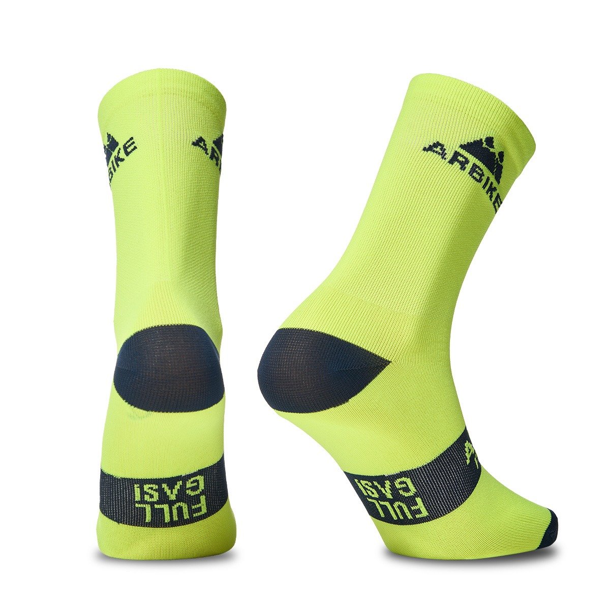 Alternative view of Calcetines PRSOCKS Amarillo Fluor / Azul Marino