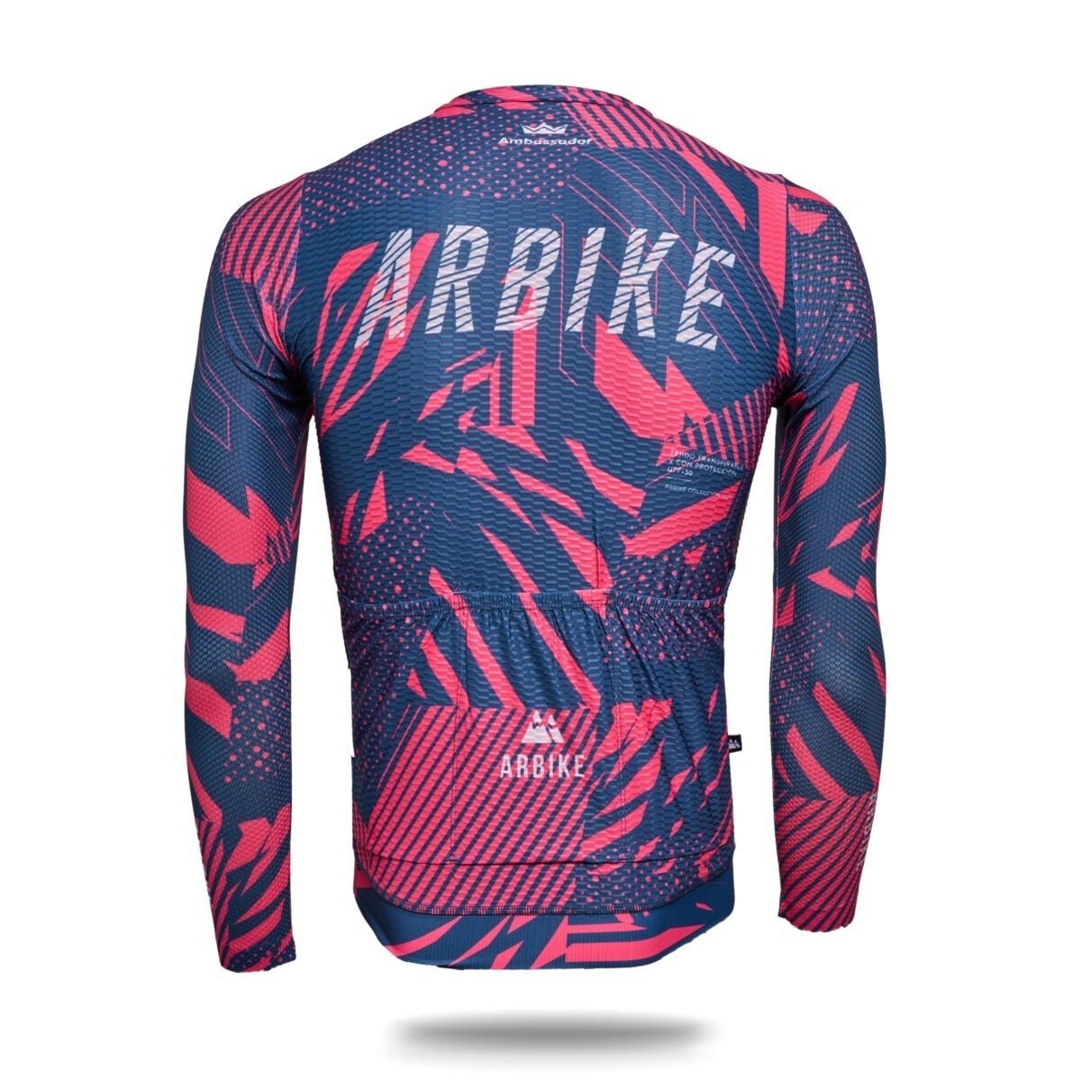 Maillot ARBIKE Otoño Embajador 2025 - Espalda transpirable y ajustada para ciclismo en otoño.