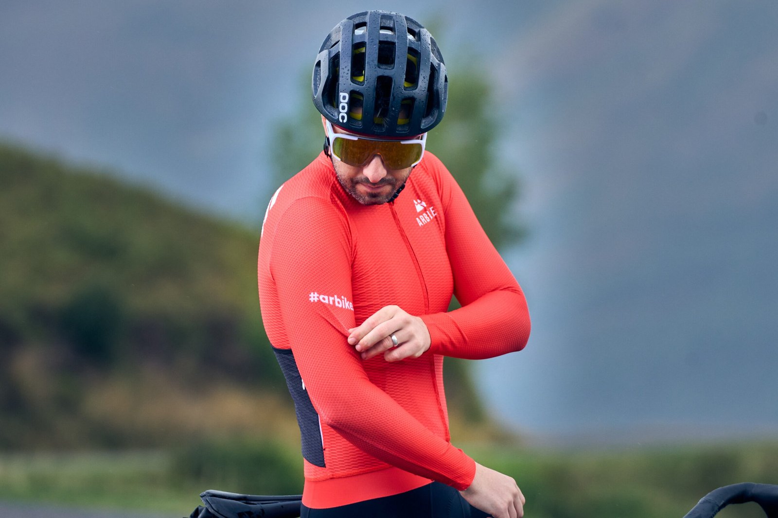 maillot térmico ciclismo Arbike Warm Red FW